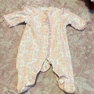 Pink and white onesie